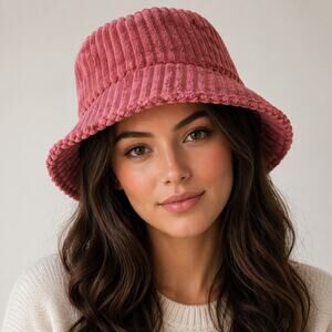 Rubi red corduroy sun hat Beachy travel pool vacation summer 30